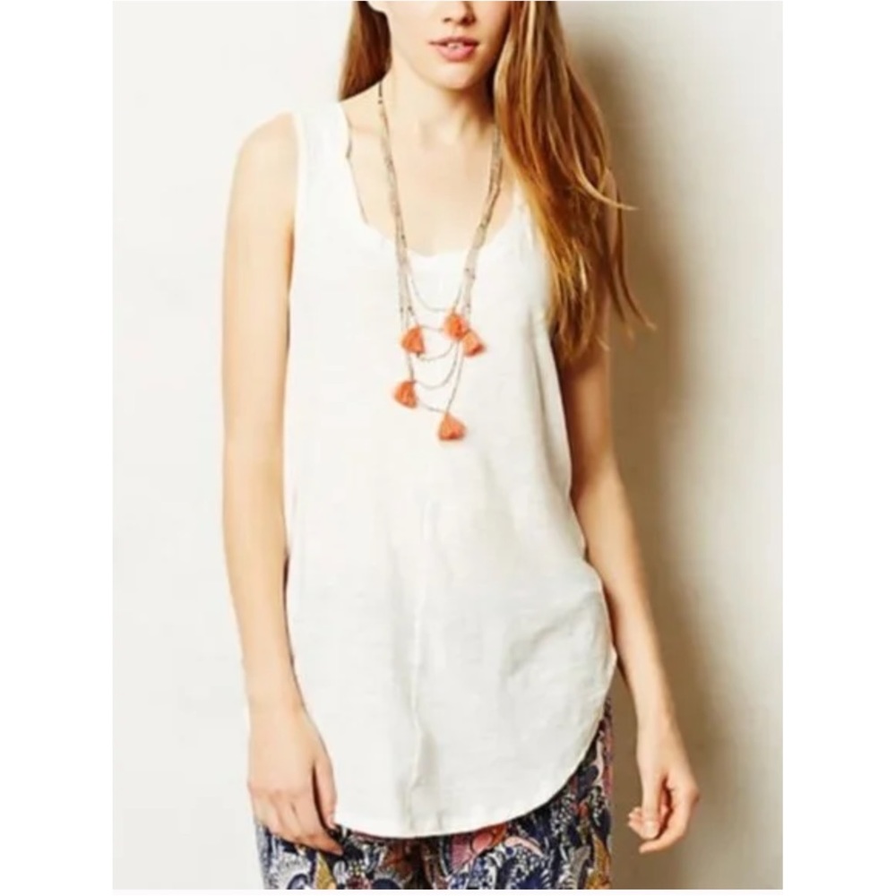 Anthropologie Pure + Good Seamed Racerback Tank